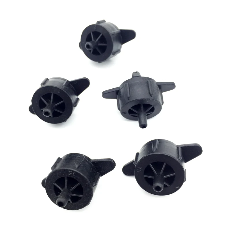 50 Pcs Adjustable Flow Pressure Compensating Dripper Emitter Shunt 2L/8L Shunt Irrigation Dripper Garden Drip System Fixed Flow