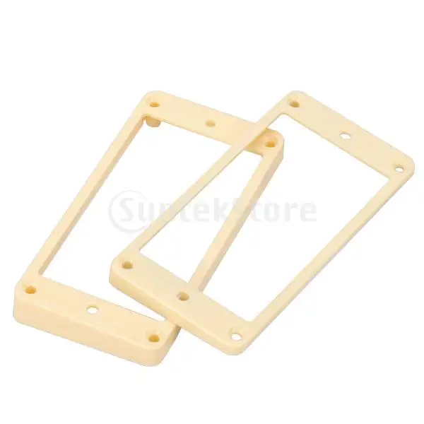 New Cream Curved Humbucker Pickups Frames Mounting Rings Guitar Mounting Rings for LP Electric Guitar