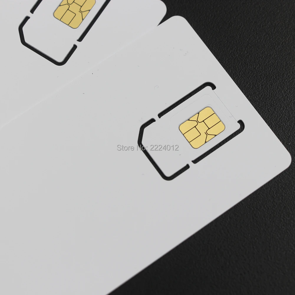 10PCS Beschrijfbare Programmeerbare Lege SIM USIM-kaart 4G LTE WCDMA GSM Nano Micro Sim-kaart 2FF 3FF 4FF voor Telecom Operator