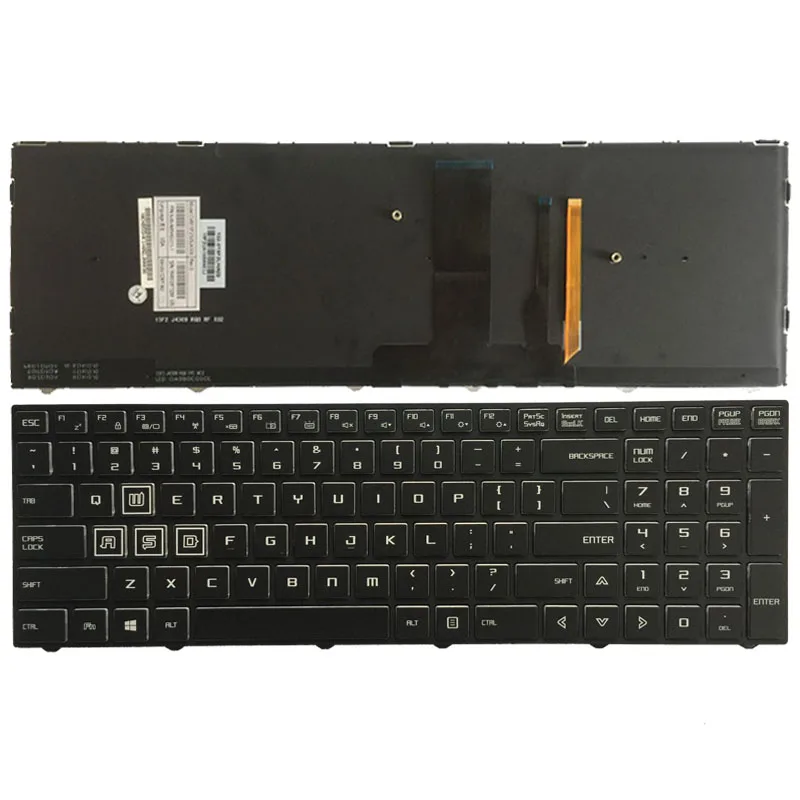 

US laptop keyboard for Clevo P651HP3-G P655HP3-G P650HP3 English keyboard with backlight