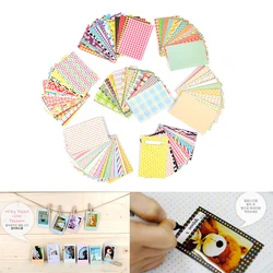 20 Pcs/Lot DIY Scrapbook Decorative Paper Photos Frame For Instax Mini Film Candy Color Photo Albums Stickers Home Decor