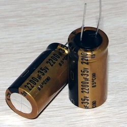 Nichicon-condensador de audio FG original, 2200uf35v, 18x35,5, súper condensador de audio, envío gratis, 4 Uds./10 Uds.