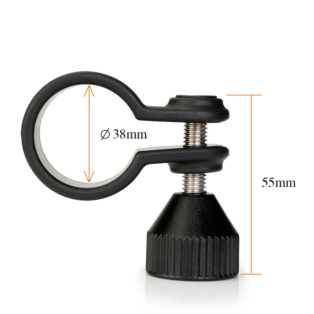 Abrazadera de soporte ajustable para lámpara de 20 a 38mm, linterna de buceo a prueba de agua, luz para vídeo subacuático