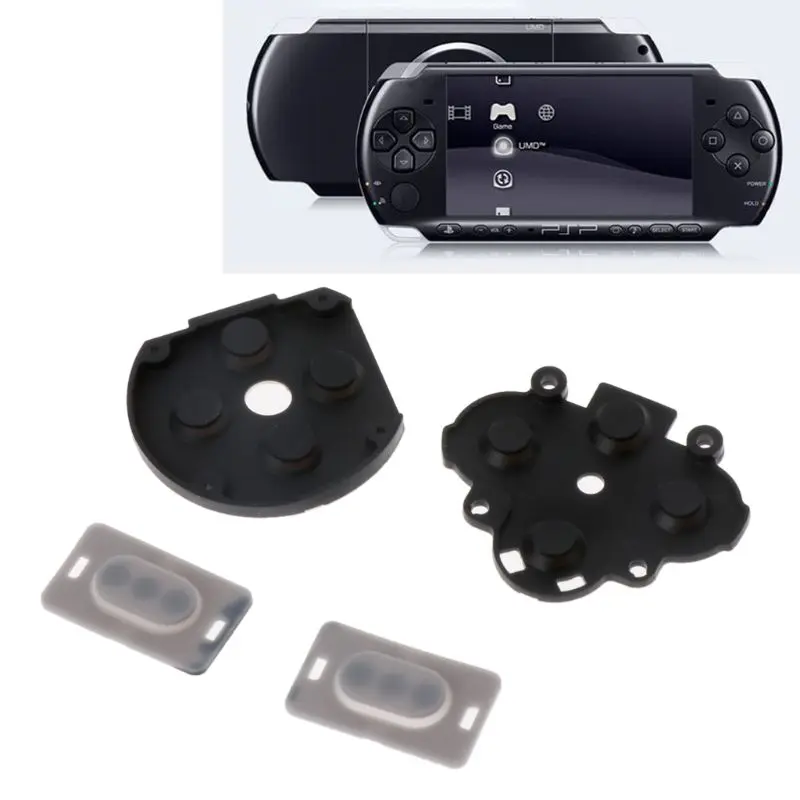 1Set Silicon Gummi Taste Schalter Leitfähigen Pad Ersatz für Sony PSP 1000