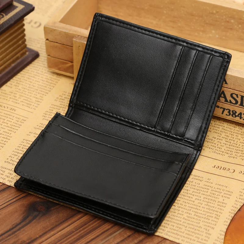 Hot Sale Luxury Small Men\'s Credit Card Holder Business Style Leather Card Case Wallet For Man Mini Male Purse