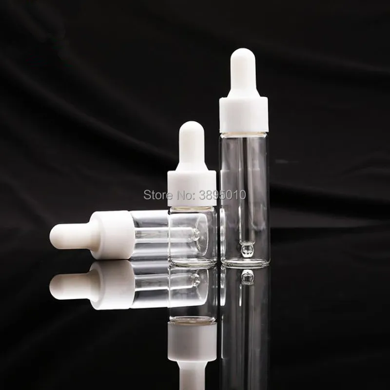 3ml 5ml perfume Dropper bottle Mini Sample Glass essential Oil bottle with glass hose Glass vials F500