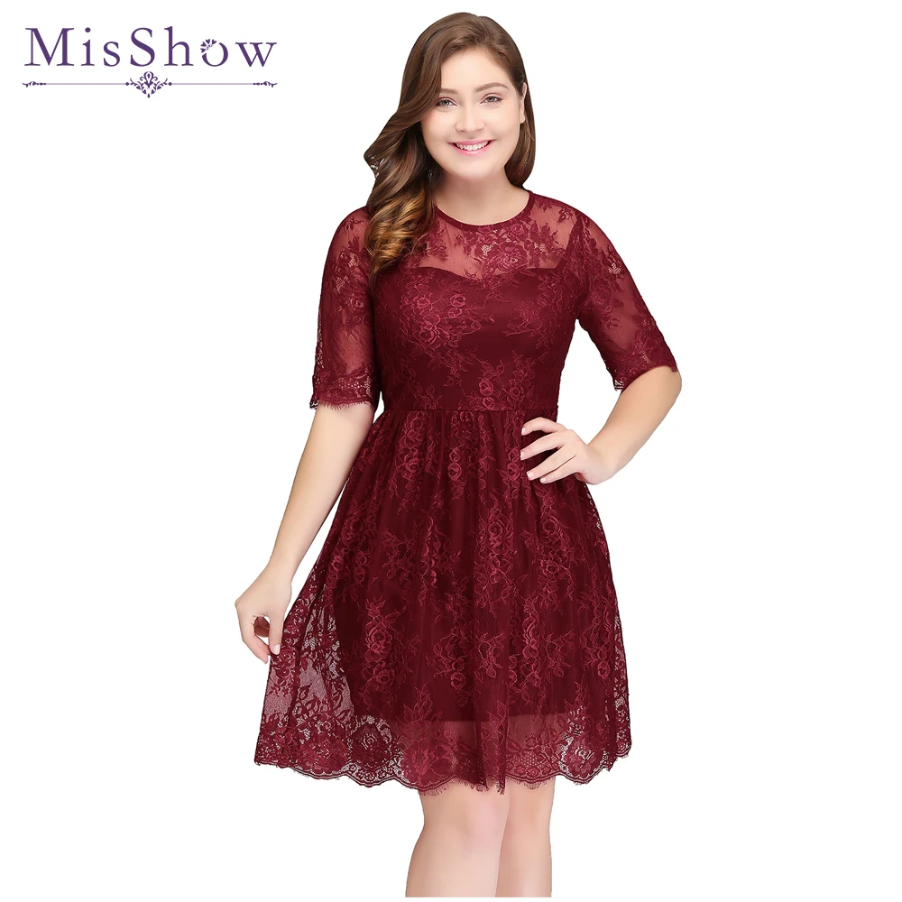 Gaun Prom Pendek Gaun Prom Ukuran Plus Seksi Gaun Pesta Formal Burgundy Murah Gaun Malam Vestido De Festa Curto