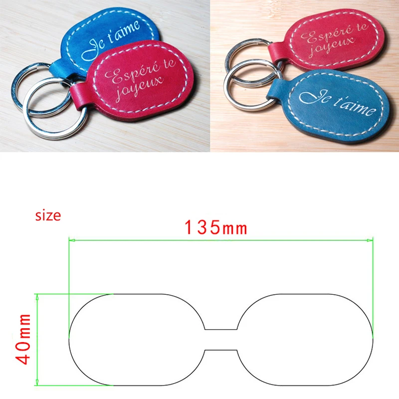 DIY leather craft key ring knife mould die cut hand punch tool