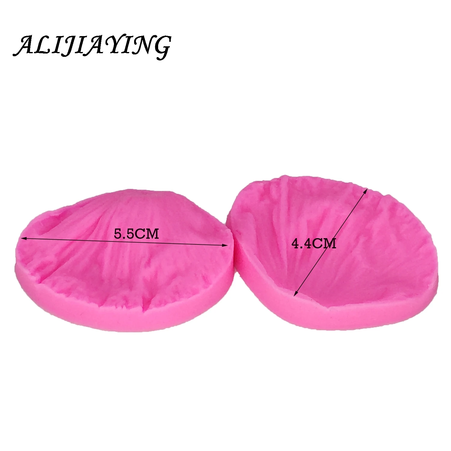 2Pcs/set 3D Rose petal shape Silicone Fondant Molds peony flower leaf Cake Decorating Tools suitable for polymer clay D1028