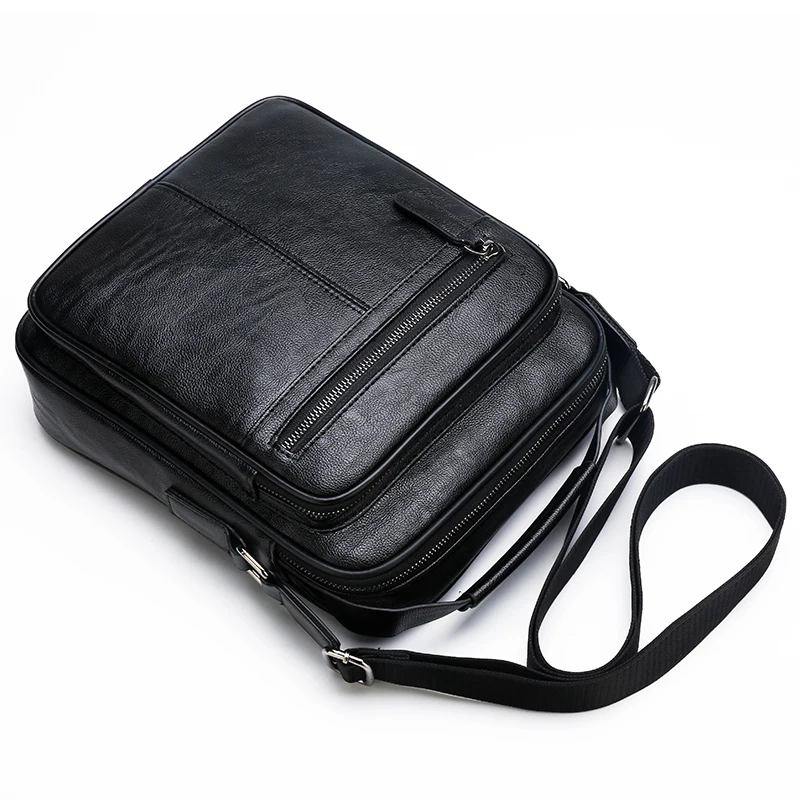 2023 Casual Soft Leather Handbag Small Single Shoulder Bag Crossbody Retro Hot Sale Messenger Bags For Male Business Handbag