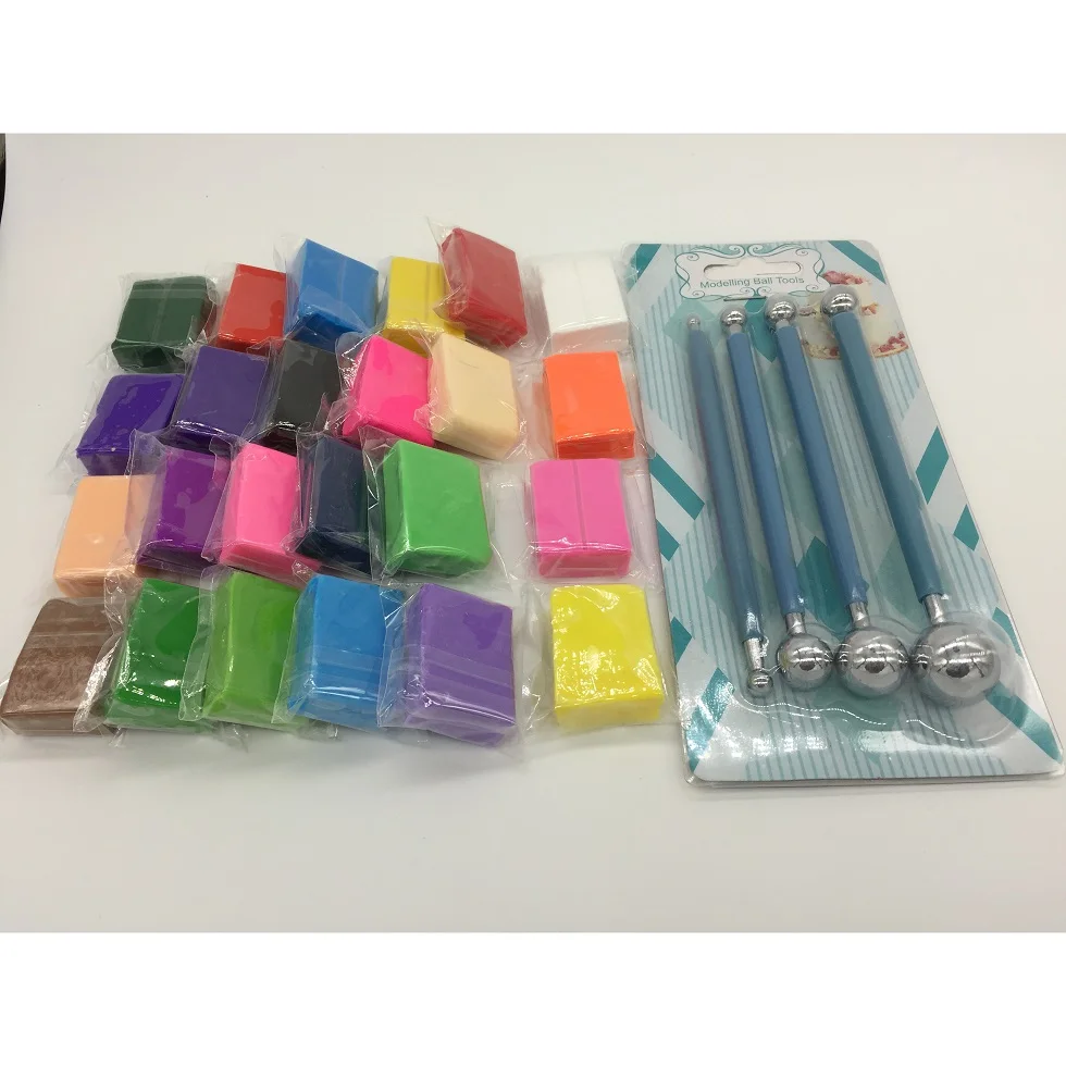 Linh hoạt bền nướng Polymer đất sét thủ công sở thích đất sét handmade chất liệu hiệu suất kết hợp an toàn thử đồ chơi trẻ em