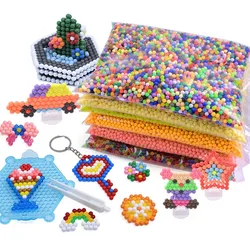 Spray Mágico de Água Beads para Crianças, Perler Hama Beads, DIY Puzzles, Brinquedo Presente, Perlen Aprender, 500Pcs