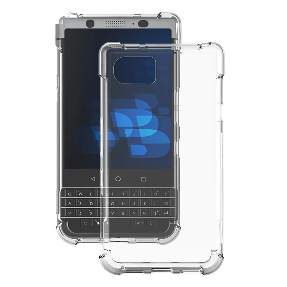 transparent Shockproof Anti-skid TPU Gel Skin soft Case Cover For BlackBerry KEYone Mercury DTEK70