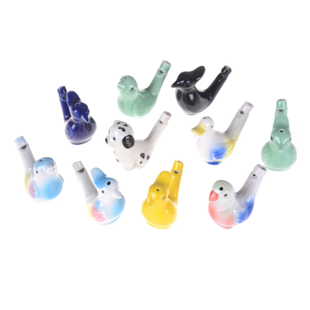 

Ceramic Bird Whistle Bathtime Musical Toy For Kid Early Learning Educational Children Gift Toy Musical Instrument Coloured