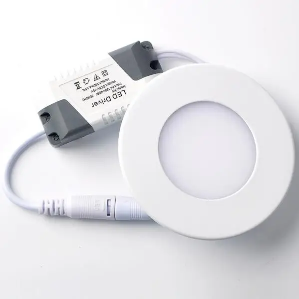 LED Downlight 3W / 6W / 9W / 12W / 15W / 18W Ultra Thin Design Ceiling Recessed Slim Round LED Panel Light for Kitchen Bathroom