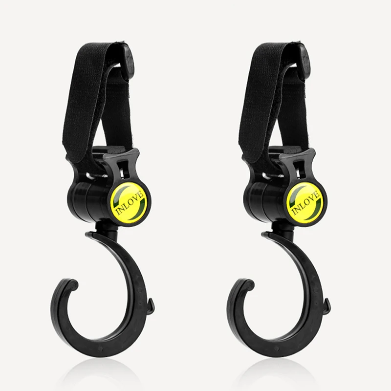 

2PCS Baby Stroller Hook Car Seat 360 Swivel Hanger Hooks Universal Pram hook Pushchair carriage storage bag stroller accessories