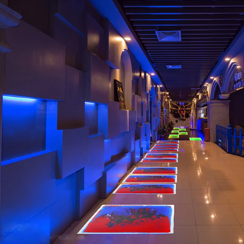 19.7\'\'x19.7\'\' Colorful Liquid Floor Tile for Nightclub Bar Decoration, Non-Toxic Children Play & Exercise Mat