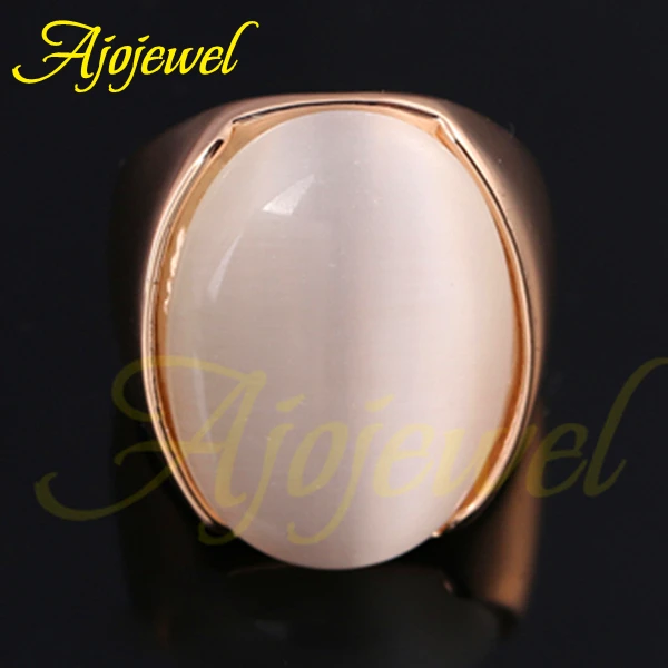 Size 7-10 Ajojewel Brand Unisex Luxury Large Oval Opal Ring Stone Jewelry