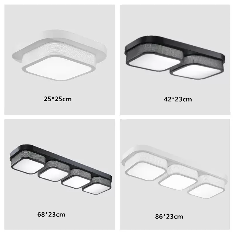 HAWBOIRRY LED Living Room Lobby Bedroom Restaurant Hotel Room Aisle Office Modern Simple Multi-head Ceiling Light