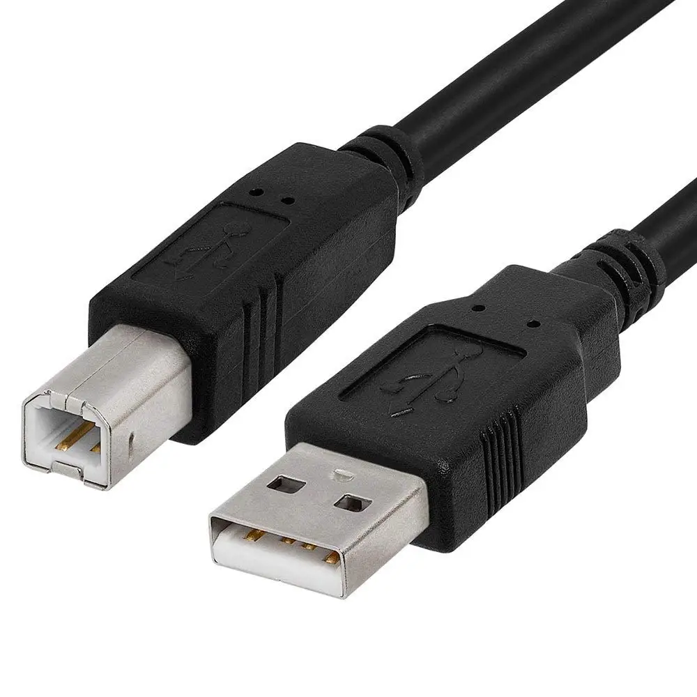 USB 2.0 B オスケーブル 50 センチ黒