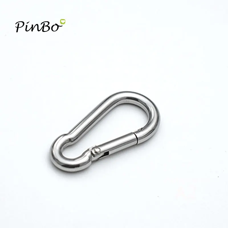 4pcs M6 304Stainless Steel Carabiner Carbine Snap Hook Outside Opening AISI304 M6