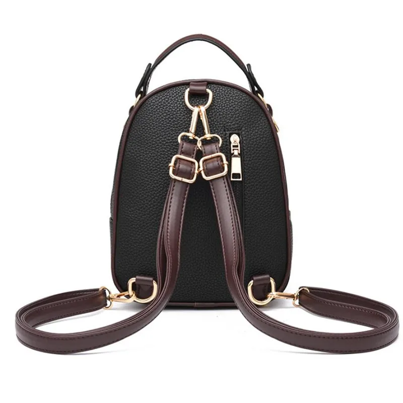 Brand New Leather Small Women Backpacks Zipper Shoulder Bag Female Phone Bags Lady Portable Backpack for Girls Casual Style