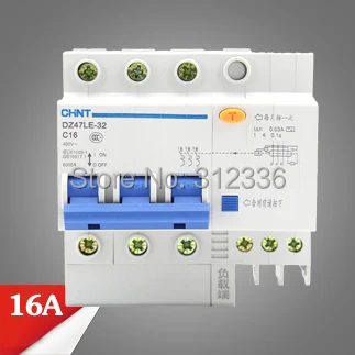 Free Shipping Two years Warranty NXBLE-32 DZ47LE-32 C16 3P 16A 3 pole ELCB RCD earth leakage circuit breaker  residual current