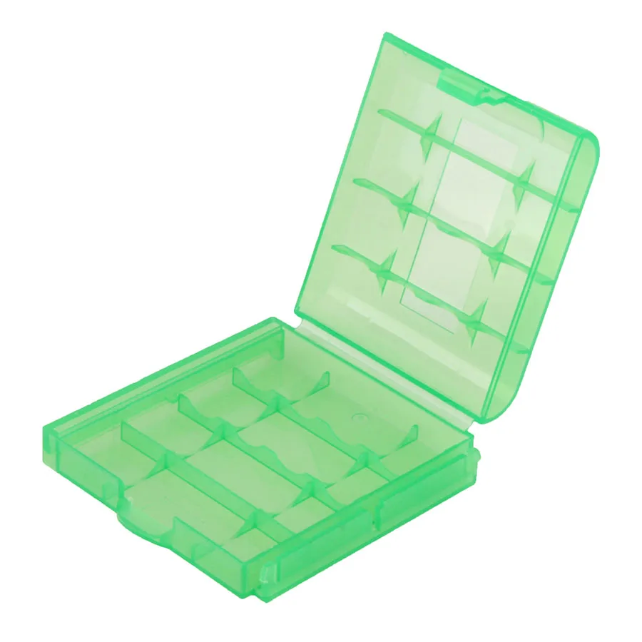 小さなプラスチック製のケース,10個/aaa byteyボックス,新しい透明な白いケース,aa/aaa電池用の収納ボックス,デジタルホット