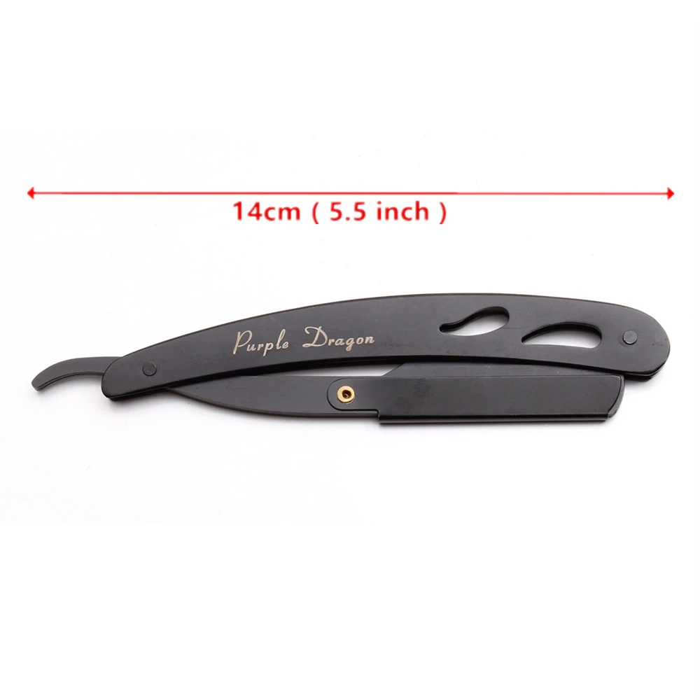 Purple Dragon Hairdresser hair cut razor professional hair knife knives change blade type knife Copper single handle Razor Z6102