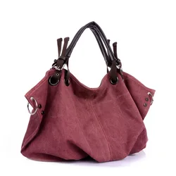 High Quality Canvas Handbag Shoulder Bags for women 2024 Casual Large Capacity Crossbody bag Ruched Solid women bag tote bolsa