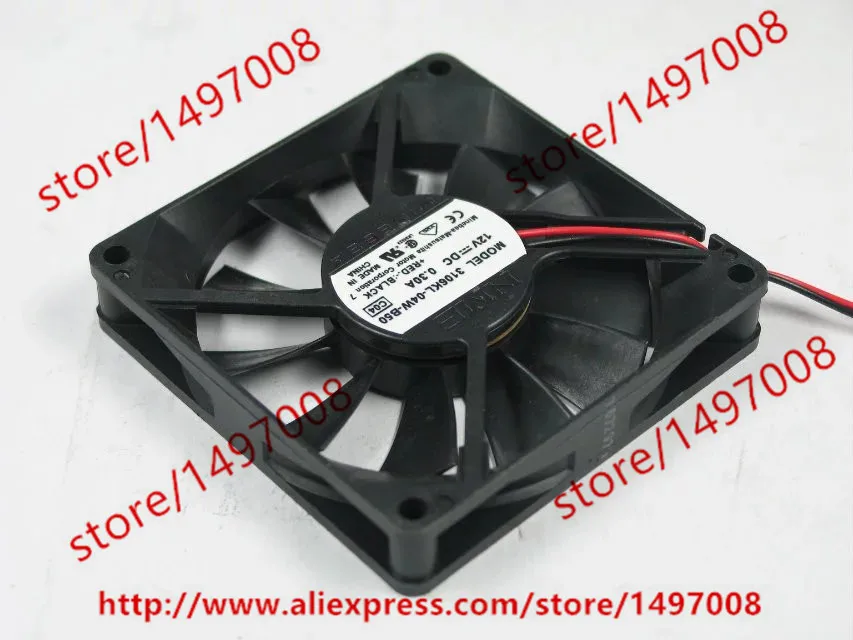 NMB-MAT 3106KL-04W-B50 C04 DC 12V 0.30A 80X80X15mm Server Cooling Fan