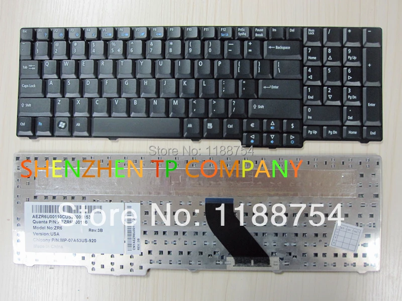 

Brand New laptop keyboard ForAcer Aspire 7000 7100 8530 8530G 8730 8730G 8735G 8930G 9300 9400 9410 9420 7710 6930G US VERSION