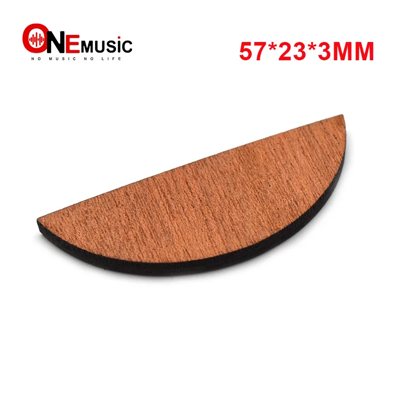 1pcs Semicircle Sapele and Birch Acoustic Guitar Neck End Heel Cover Guitar Heel Cover Plate Shell for Guitar Luthier Material