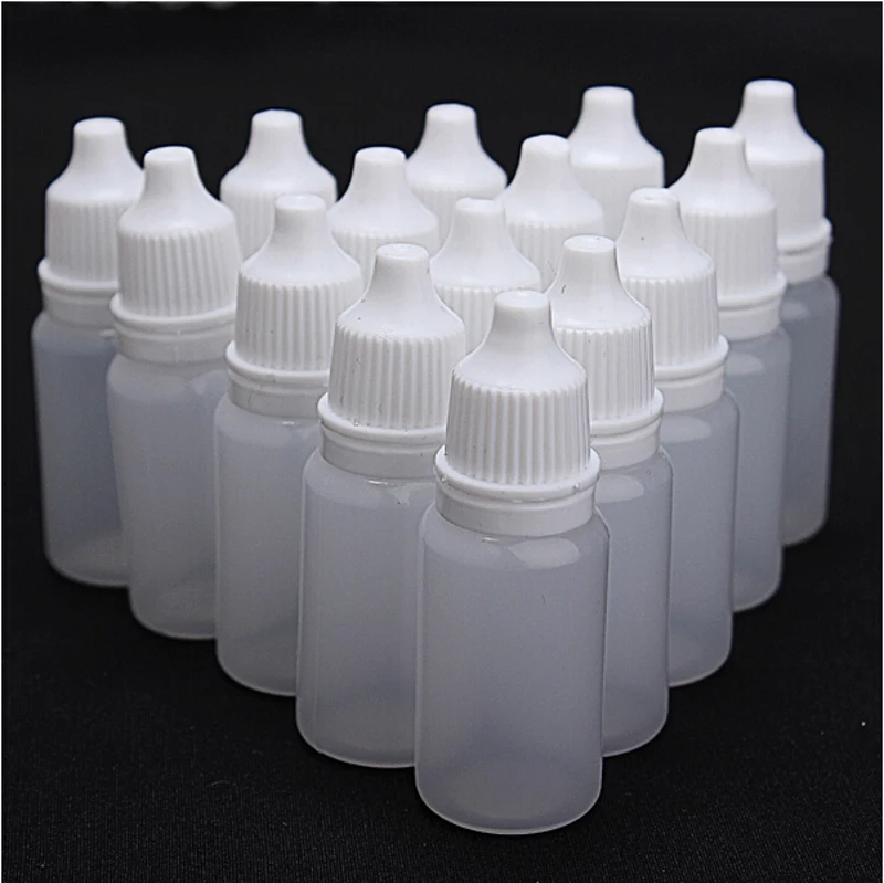 

50PCS Empty Plastic Squeezable Applicator Eye Liquid Dropper Bottles Container