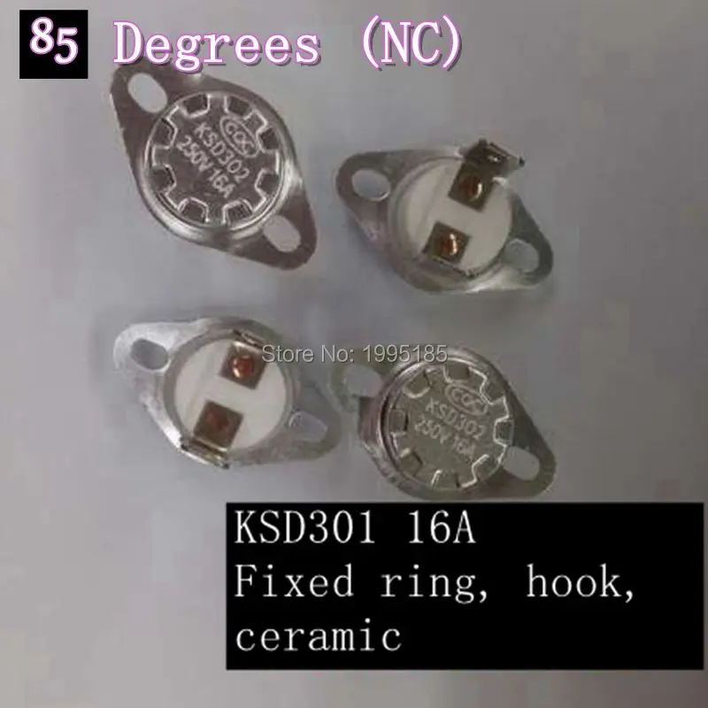 Переключатель температуры KSD301, 85 градусов, 16 А, 250 В, 10 шт. Переключатель температуры KSD301, 85 градусов, 16 А, 250 В, 10 шт.