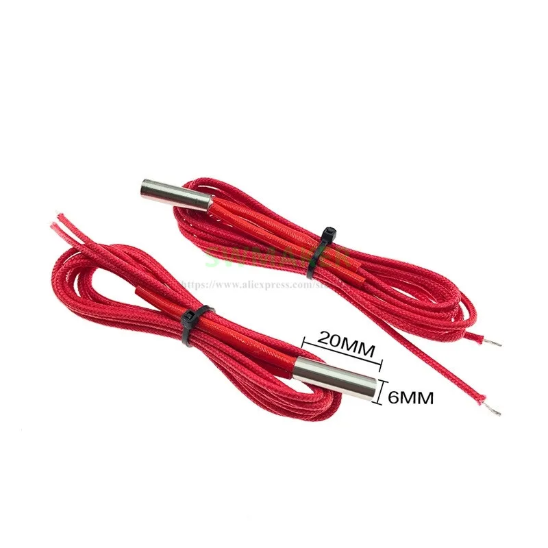 1pcs 3D Printer 12V/24V 30W/40W 6x20mm 6x30mm 6x15mm Ceramic Heater Cartridge -heating tube RepRap
