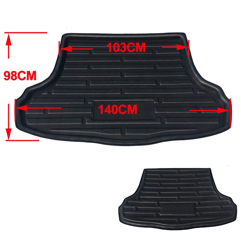 Car Rear Boot Cargo Liner Tray Trunk Floor Carpet Mats Carpets Pad Mat For Kia Forte K3 Cerato Sedan 2014 2015 2016 2017 2018