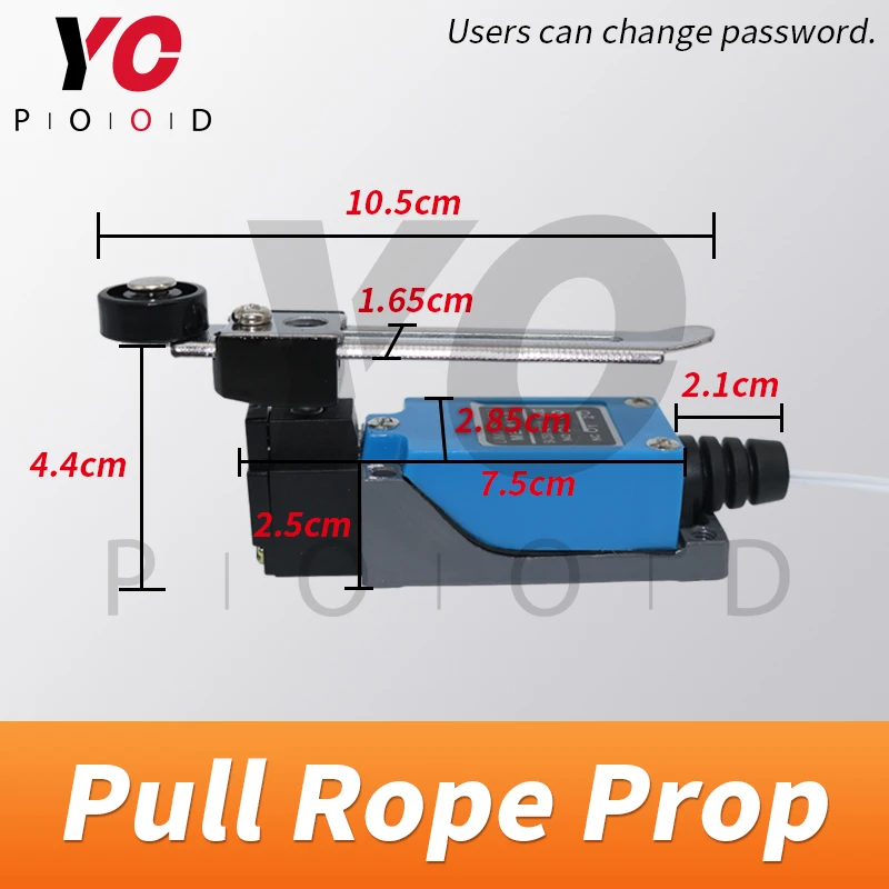 Pull Rope Prop YOPOOD Escape Room pulling the rope switches in correct order to open the 12V EM lock real life takagism game