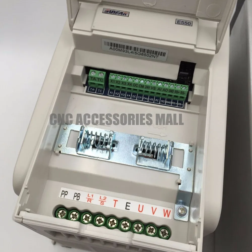 CNC 스핀들 모터 4.5kw ER32 공기 냉각 스핀들 18000rpm 및 5.5kw 인버터 SUNFAR 가변 주파수 드라이버 AC380V 전압