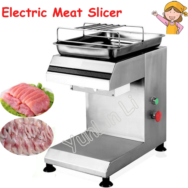 

Electric Meat Slicer Home Kitchen Meat Cutter Stainless Steel Automatic Meat Cutting Machine 2-25mm Blade Thick Grinder