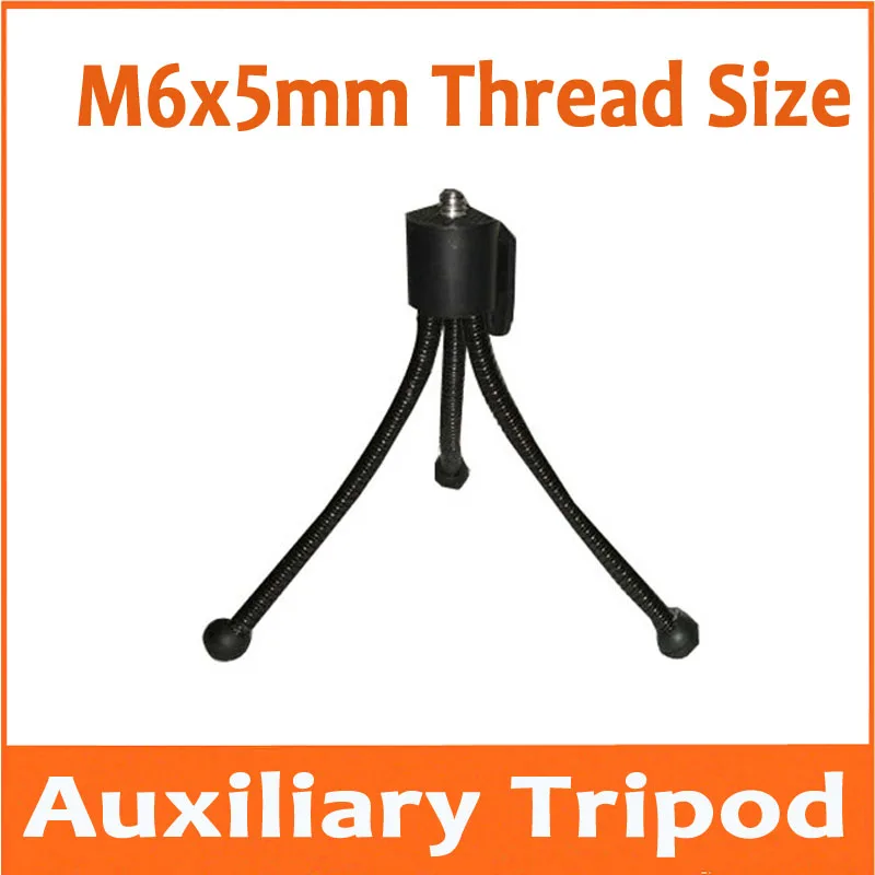 M6X5mm Metal Compass Telescope Monocular mobile phone Camera scaffold adjustable universal lifting Handset Clip Lampstand tripod