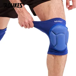 AOLIKES 1 Pair Thickening Football Volleyball Extreme Sports knee pads brace support Protect Cycling Knee Protector Kneepad