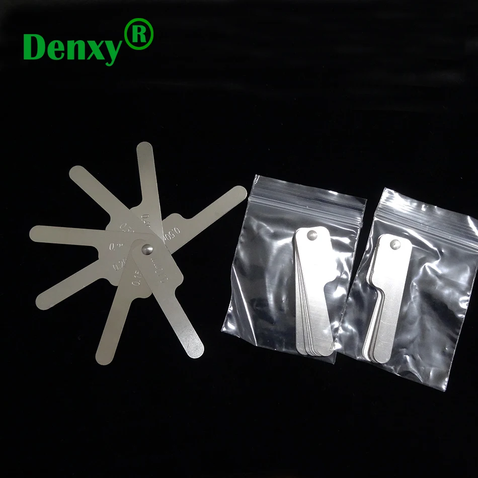 Denxy Dental Instrument Interproximal Reduction Gauge Reciprocate IPR System Tooth Gap Measuring Ruler Orthodontic bracket