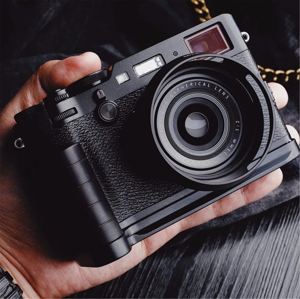 Poignée circulaire en bois, dégagement rapide, plaque en L, FUJI X100F, FUJIFILM X 100F