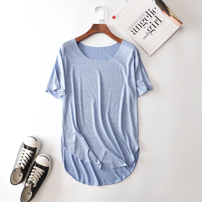 Summer Fitness New 100% Cotton Short Sleeve T Shirt Harajuku Loose Model Women Casual O-neck Slim Fashion Woman T-shirt RE2403