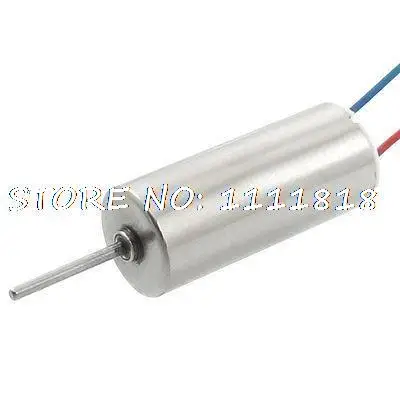 7mm x 16mm 2-Wire Magnetic Micro Coreless Motor 3.7VDC 100mA 45000RPM