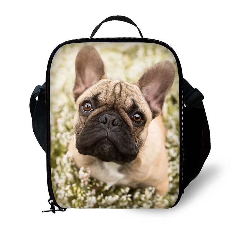 Brand lunch bag Animal pet dog print lunch box portable freezer picnic food bag lunch bag fresh bag