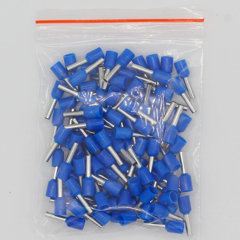 E1508 Tube insulating Insulated terminals 1.5MM2 100PCS/Pack Cable Wire Connector Insulating Crimp Terminal Connector E-