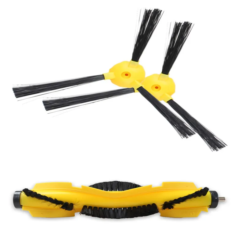 A peça sobresselente para o aspirador b6009 do robô do liectoux, escova de borracha, escova 1 pc + side, 2 parte