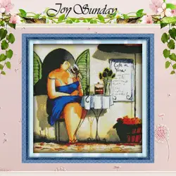 Taste Life Patterns Counted Cross Stitch Set DIY 11CT 14CT 16CT Stamped DMC Cross-stitch Kit Embroidery Needlework Home Decor